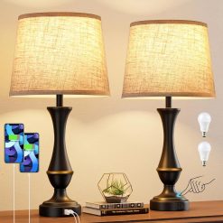 Seealle Touch Lamps for Nightstand, Dimmable, Bulb Included bifanuoyard