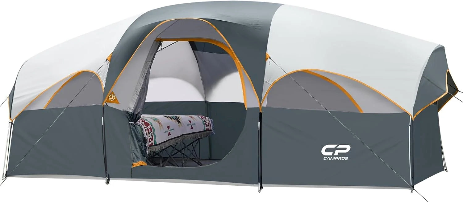 CAMPROS CP Tent 8 Person Camping Tents, Weather Resistant Family Tent, 5 Large Mesh Windows bifanuoyard - Image 7