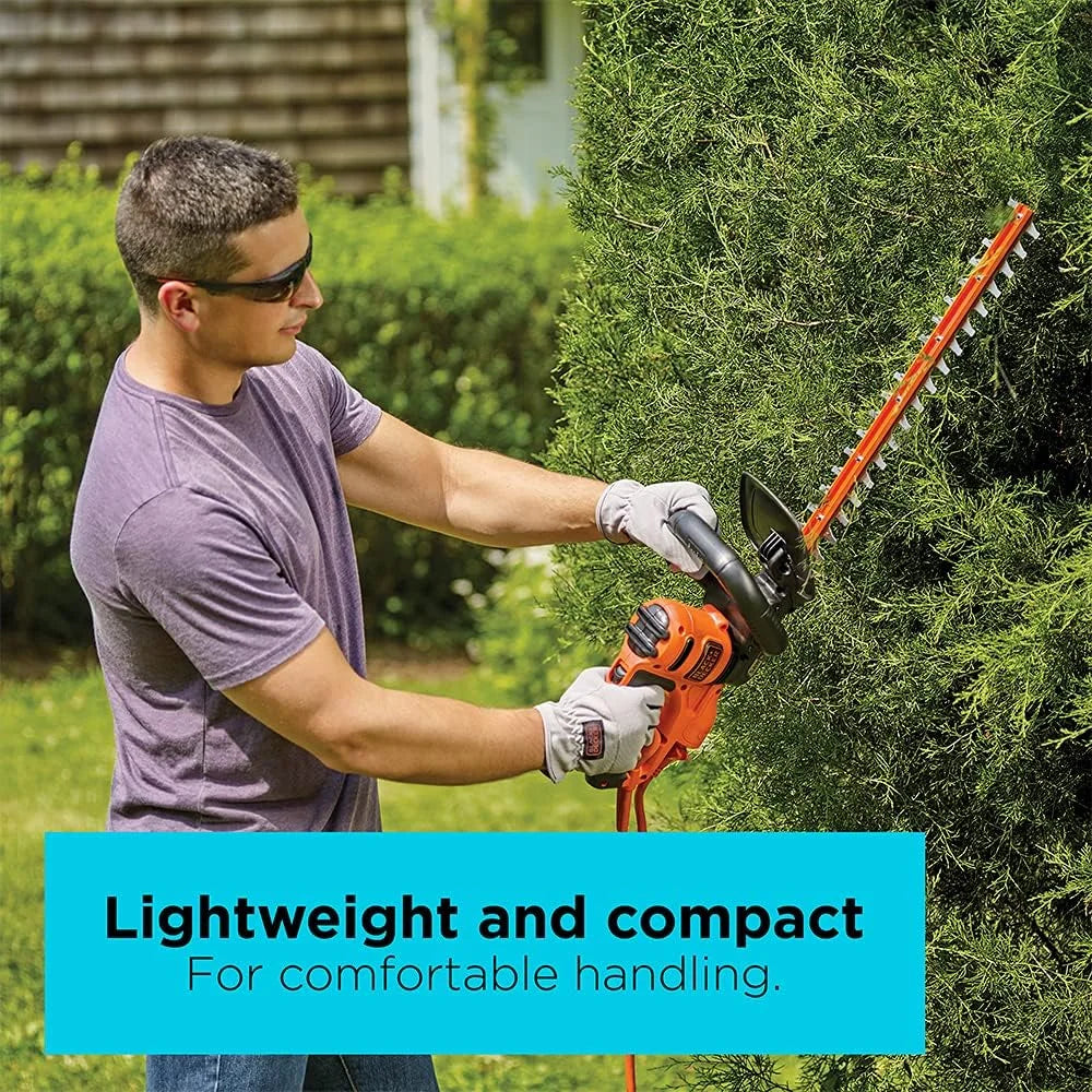 New Arrivals 22 Electric Hedge Trimmer, Lightweight 4.0 Amp Corded Dual Action Shrub Trimmer, High Output Low Vibration - Image 5
