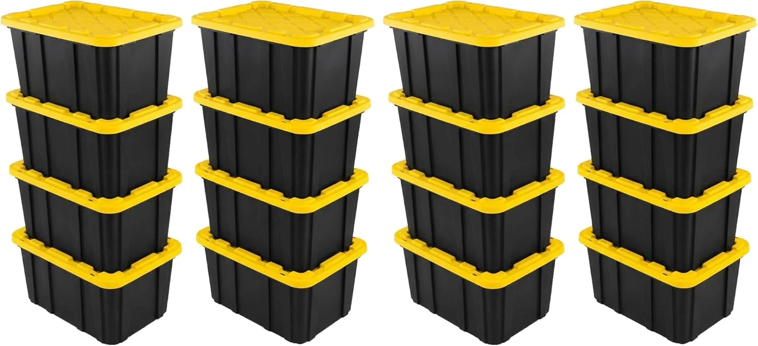 Sterilite 4-Pack 27 Gallon Industrial Storage Tote, Heavy-Duty Plastic Bins bifanuoyard - Image 17