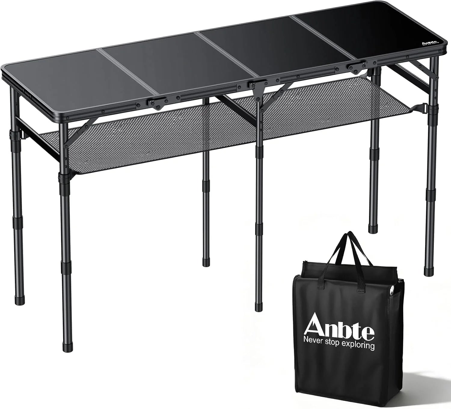 New Arrivals Folding Camping Table, 24X 16 Adjustable Height Small Folding Table - Image 3