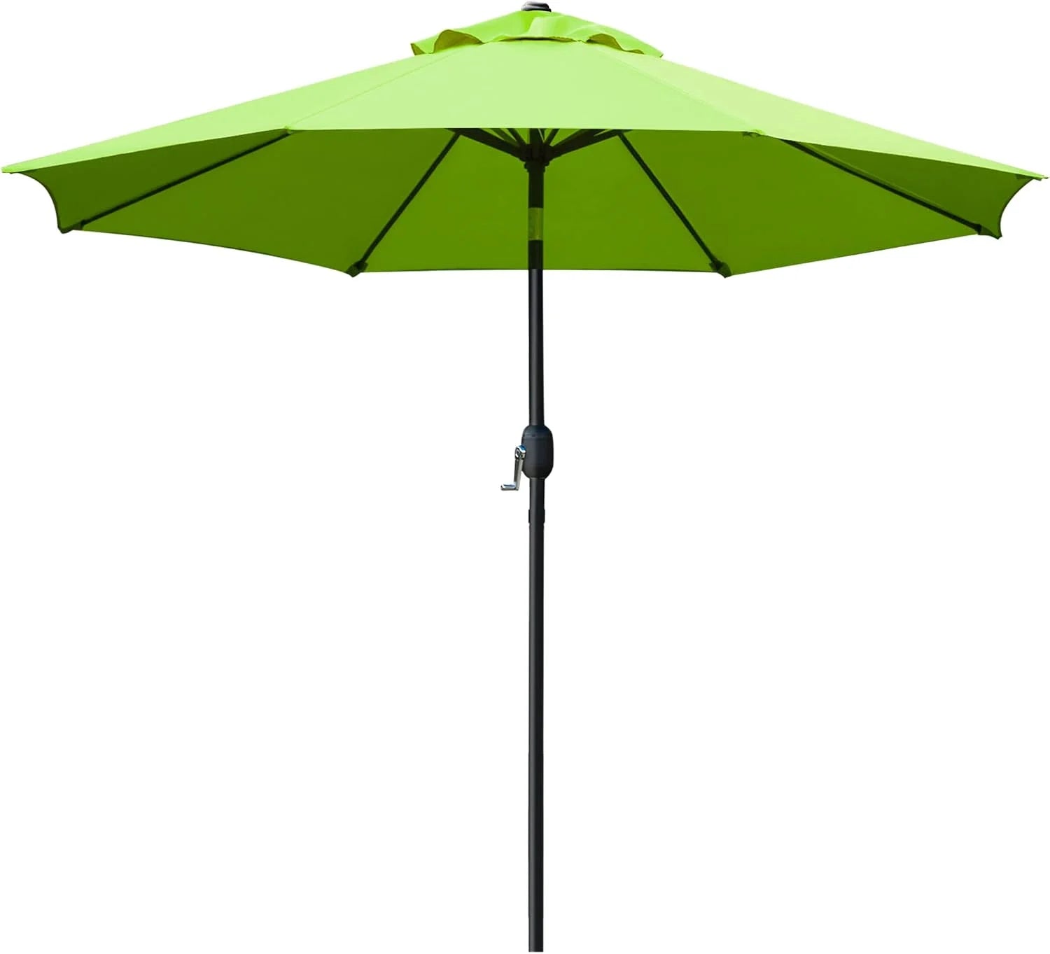 Sunnyglade 9" Patio Umbrella Outdoor Table Umbrella with 8 Ribs Tan - Image 10