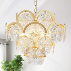 New Arrivals 5-Light Crystal Candle Chandelier Pendant Ceiling Light Modern Lighting Fixture for Bedroom Hallway Bar Kitchen