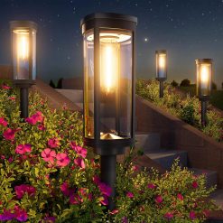 Alternative view of BITPOTT Bright Solar Pathway Lights Outdoor, 8 Pack Solar Powered Garden Lights Waterproof IP65 bifanuoyard