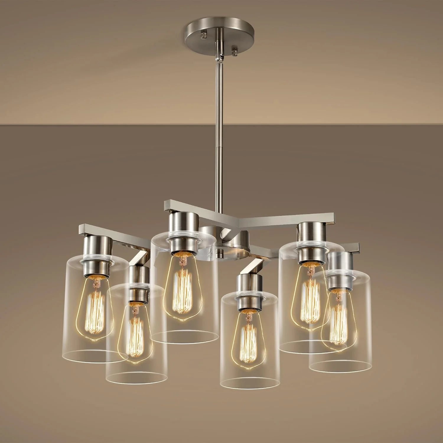 New Arrivals 4-Light Modern Farmhouse Black Chandelier - Image 5