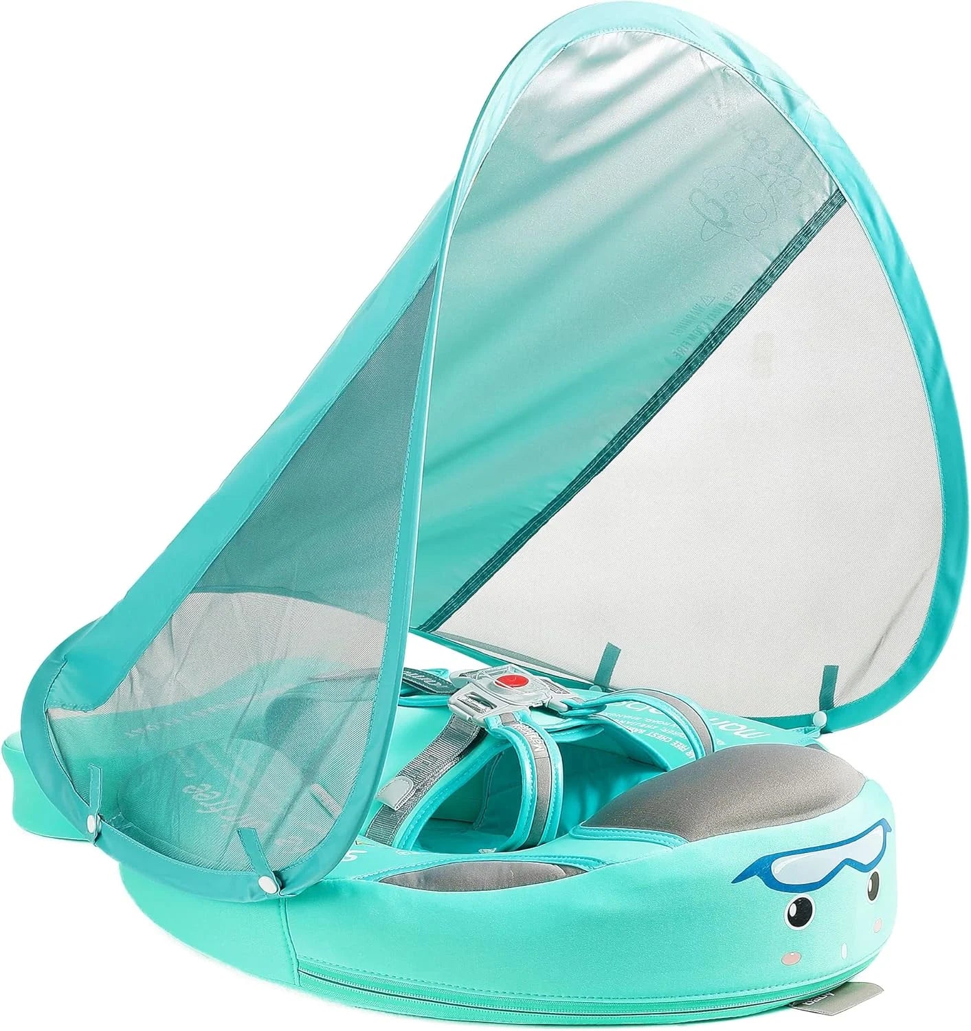 Mambobaby Float Self-Inflating Baby Pool Floats Hammock with Canopy, Compressible Folding Baby Floating Bed bifanuoyard - Image 13