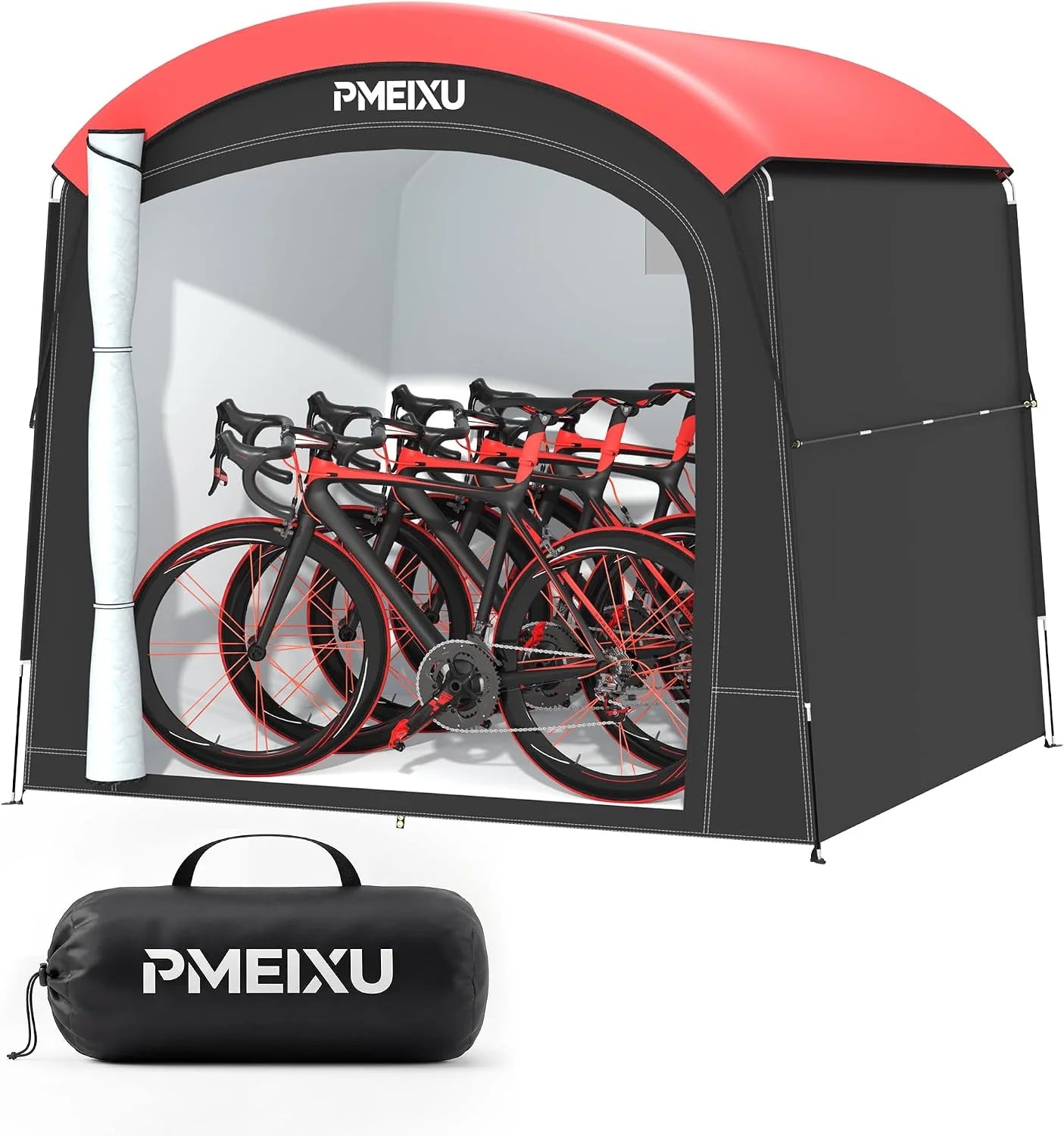 New Arrivals Bike Tent with Rain Cover, Portable Storage Shed for 2-3 Bikes