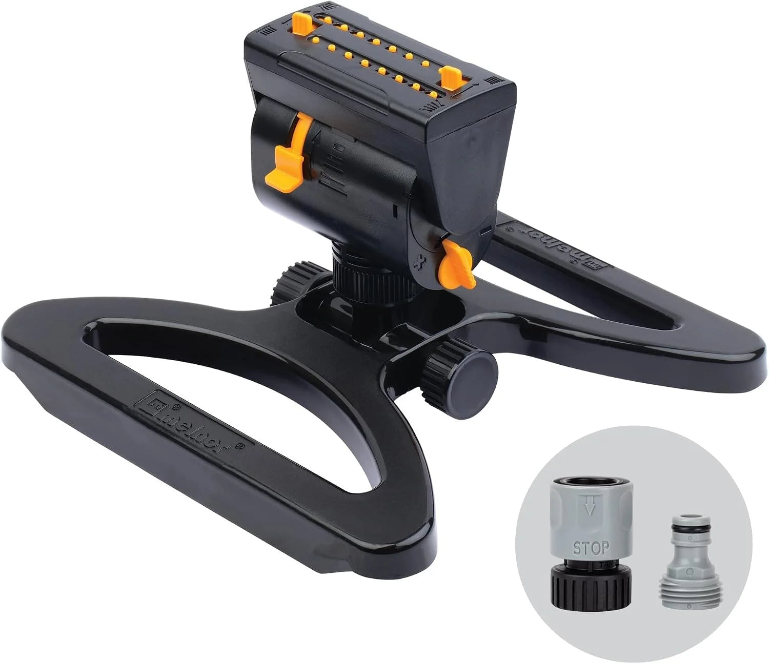 Melnor 65178AMZ MiniMax Turbo Oscillating Sprinkler on Tripod, 4000 sq. ft., 4-Way Adjustable bifanuoyard