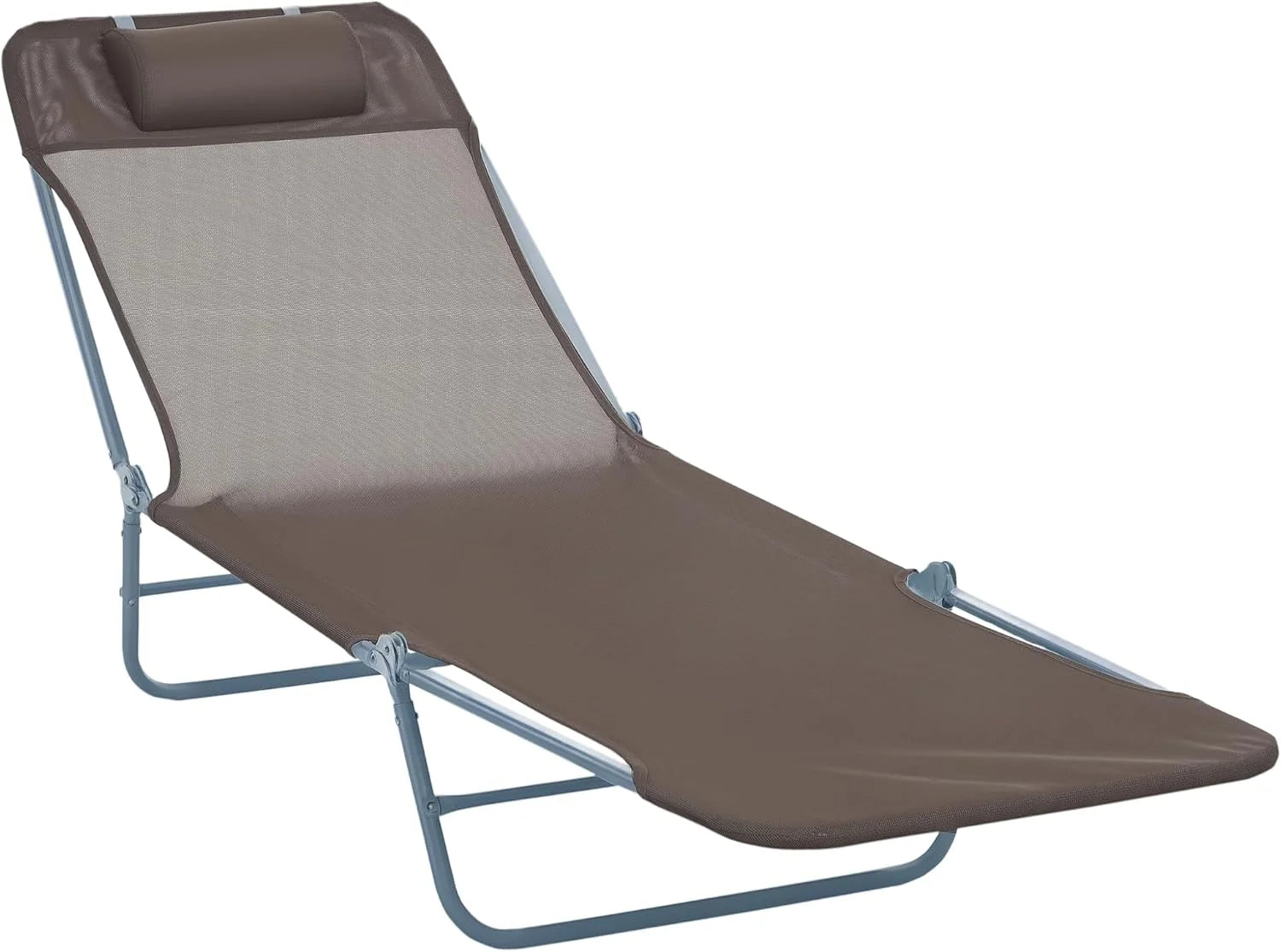Outsunny Folding Chaise Lounge Chair, Pool Sun Tanning Chair bifanuoyard - Image 9