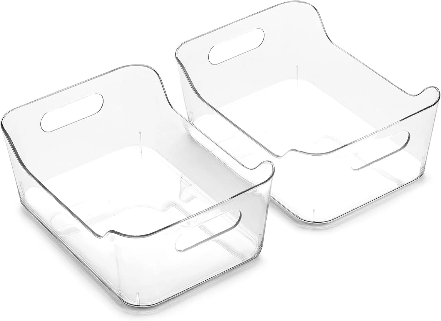 Plastic Storage Bins, Large, 2 Pack, Clear, Pantry Organizers and Storage Containers, Fridge Organizer Bins bifanuoyard - Image 7