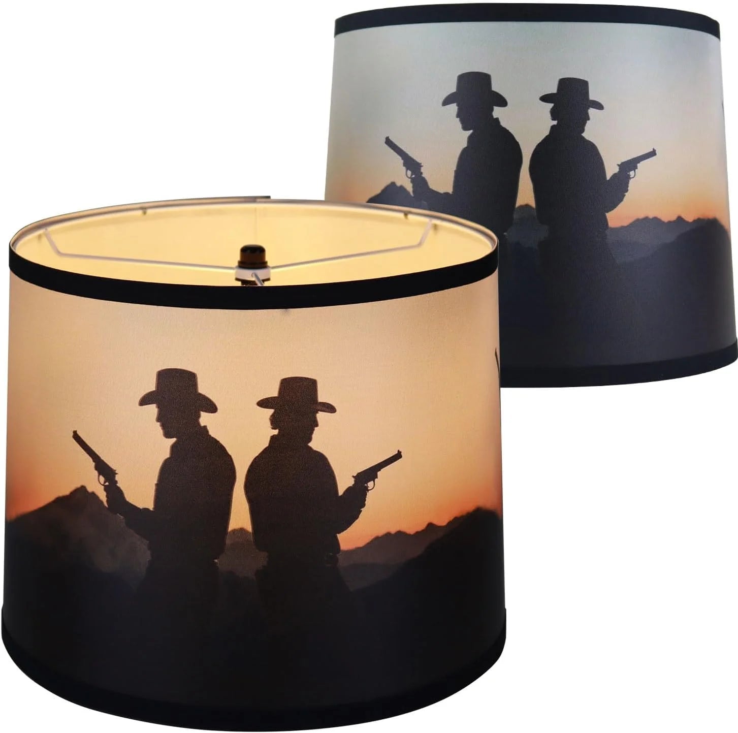 Rustic Deer Printed Empire Lamp Shades Set of 2 bifanuoyard - Image 8