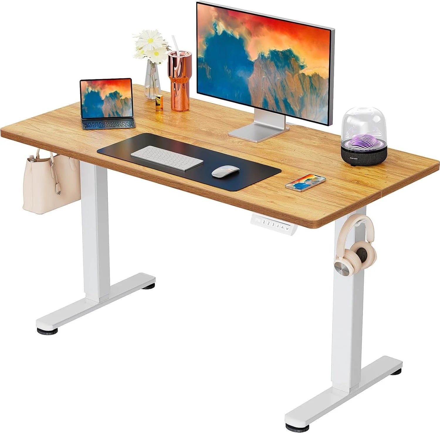 New Arrivals Height Adjustable Electric Standing Desk, 48 x 24 Inches Sit Stand up Desk - Image 11