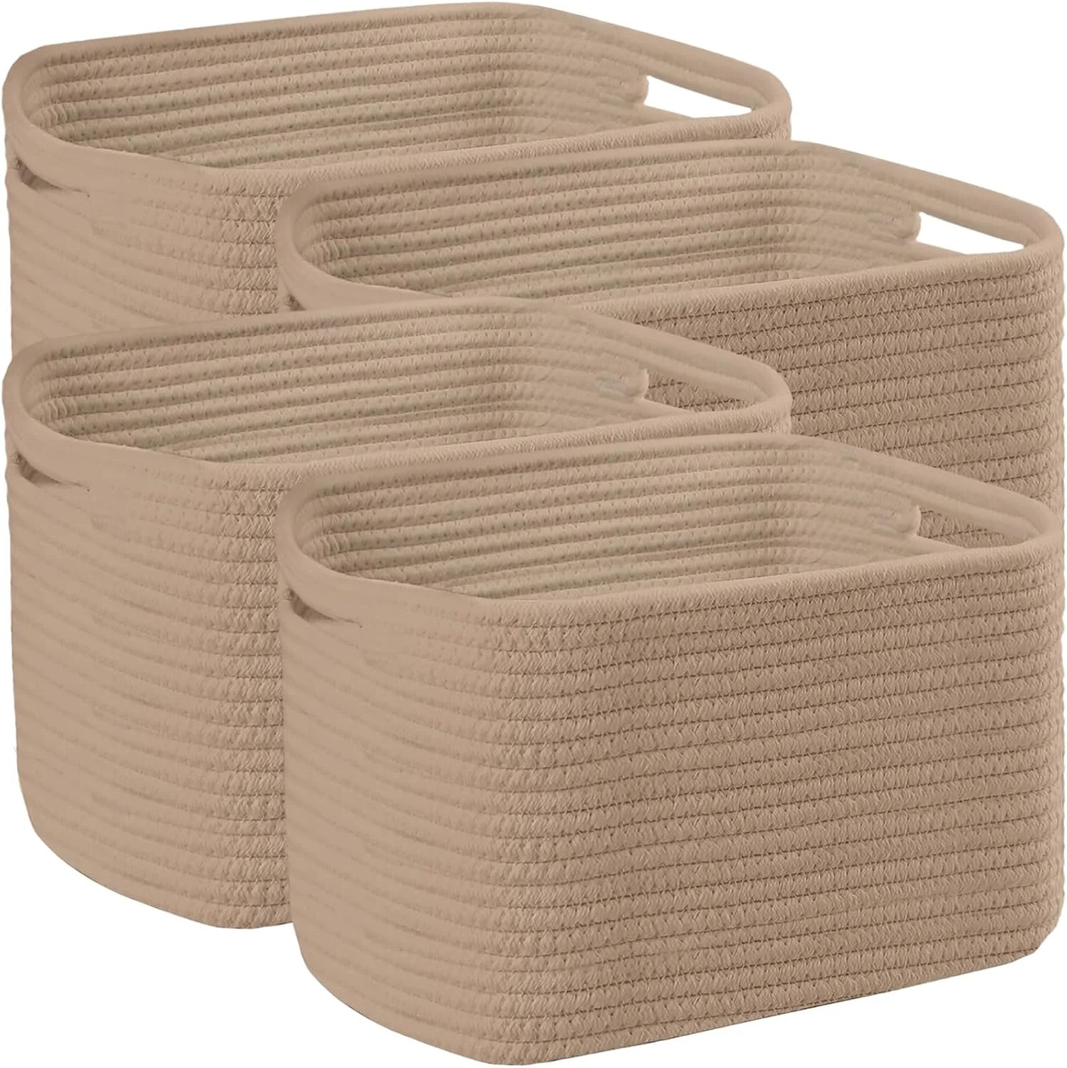 New Arrivals Storage Organizing Baskets, 11”Lx9”Wx8”H Woven Baskets for Storage Toys, Towels, Books - Image 4