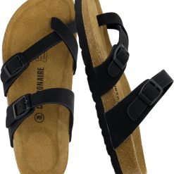 Alternative view of Luna Sandals for Women, Cork Footbed Womens Sandals for Summer Comfort with Adjustable Straps