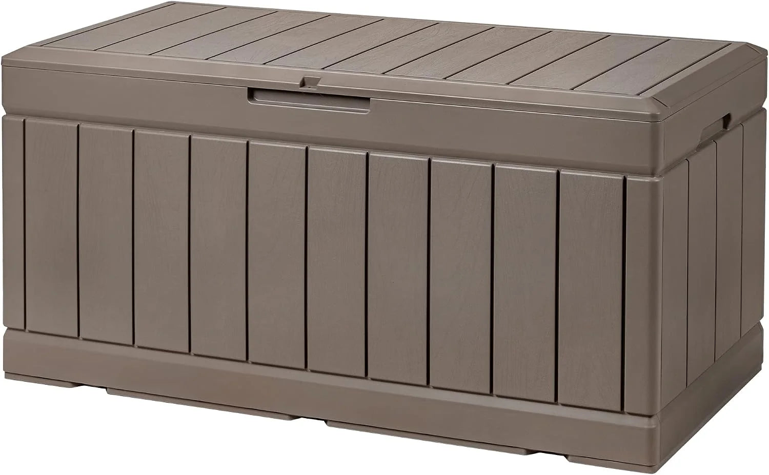 Devoko 100 Gallon Waterproof Resin Deck Box, Large Outdoor Storage Box bifanuoyard