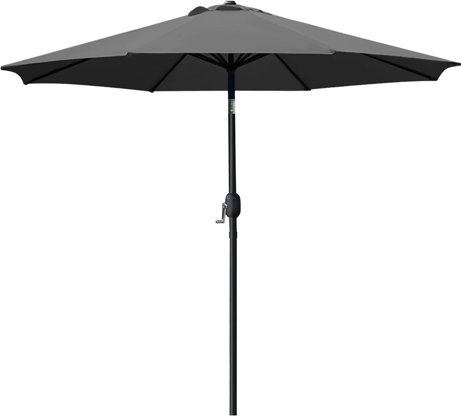 Sunnyglade 9" Patio Umbrella Outdoor Table Umbrella with 8 Ribs Tan - Image 13