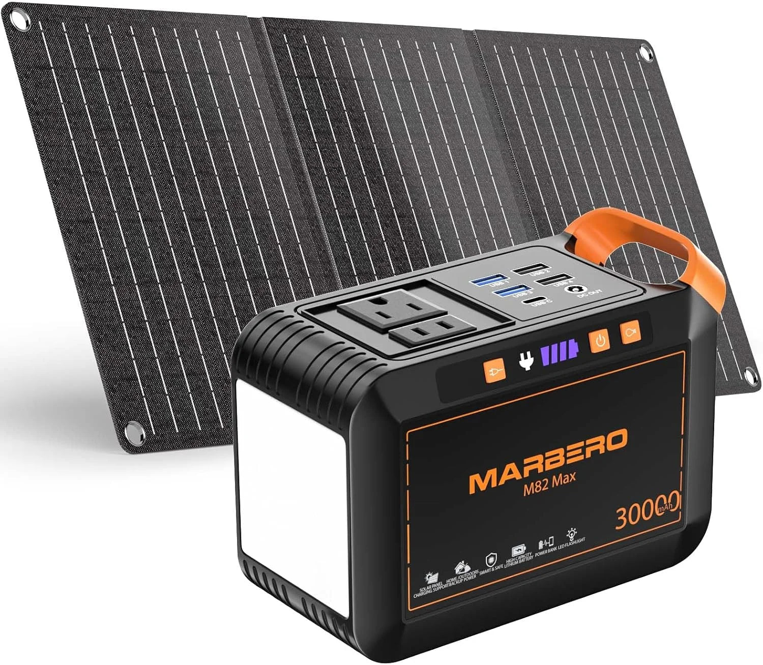 New Arrivals Portable Power Station 88Wh Camping Lithium Battery Solar Generator Fast Charging with AC Outlet 120W Peak Power