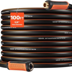 Alternative view of VEVOR Garden Hose, 200 ft 5/8 Heavy Duty Rubber Water Hose with 10 Mode Nozzle, 150PSI Working & 600PSI Burst bifanuoyard