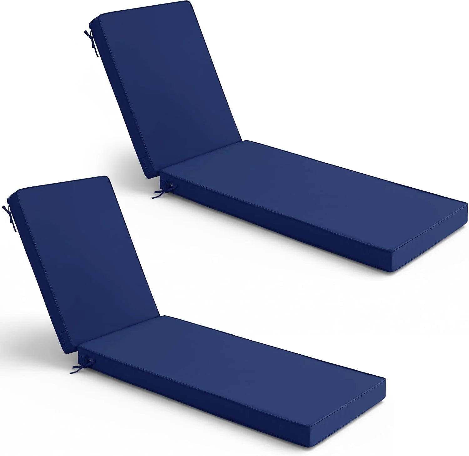 New Arrivals Chaise Lounge Cushions Outdoor Set of 2, Waterproof and Fade Resistant Sun Lounger Replacement Cushion - Image 14
