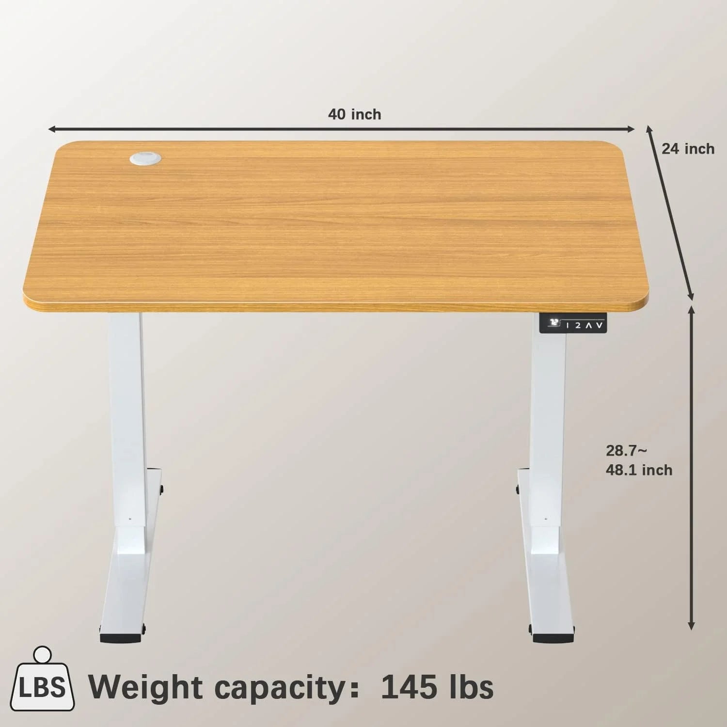 New Arrivals 55 x 24 Inches Electric Height Adjustable Standing Desk Large Sit Stand Up Desk Home Office Computer Desk Memory - Image 54