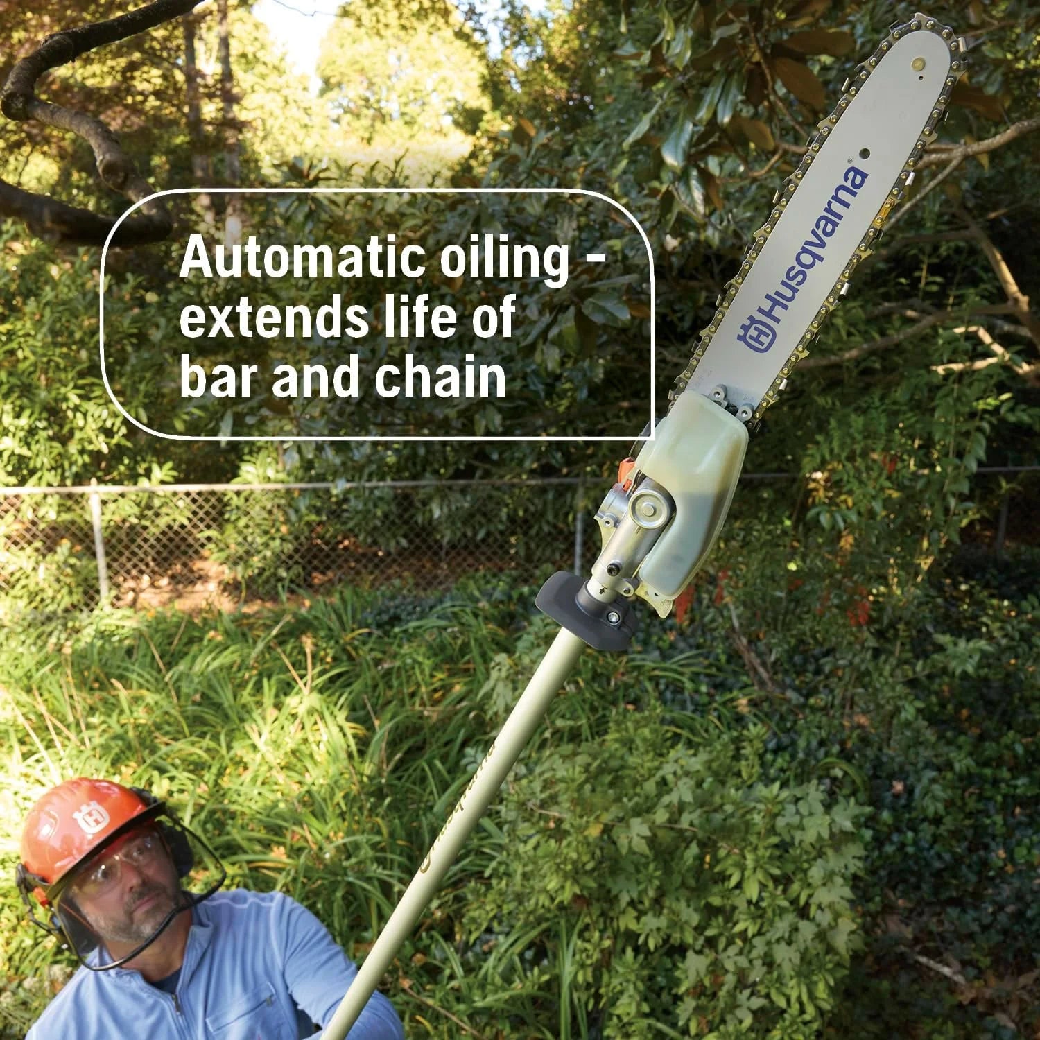 122LKP Gas Pole Saw, Multi-Purpose Tool with Pole Saw Attachment, Equipped with X-CUT Chain - Image 3