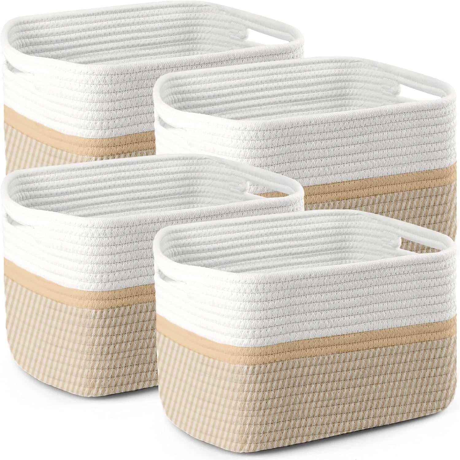 New Arrivals Storage Organizing Baskets, 11”Lx9”Wx8”H Woven Baskets for Storage Toys, Towels, Books - Image 7