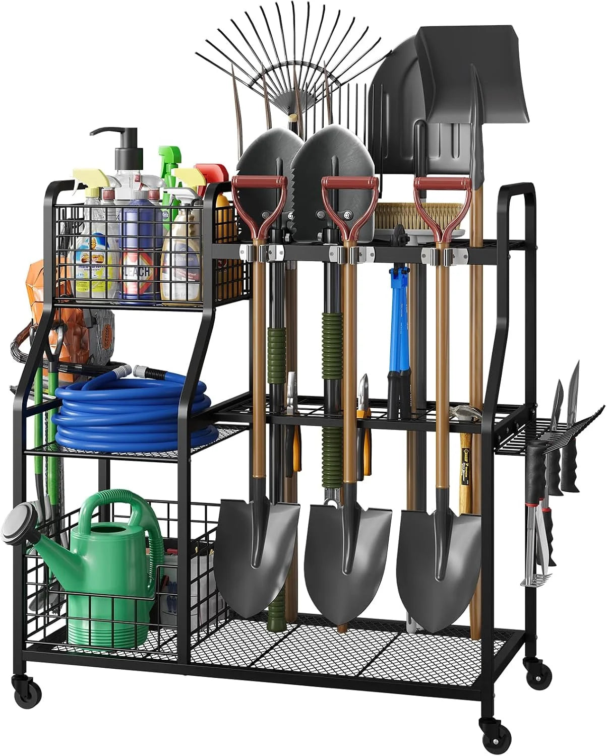 New Arrivals Garden Tool Organizer with Large Hooks, Garage Storage Rack " For Garage Organization - Image 2