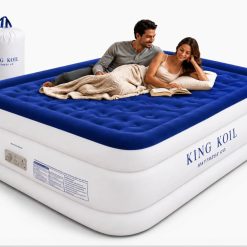 King Koil 20 Queen Air Mattress with Built-in High-Speed Pump, CNN Underscored Top Pick, Inflates in 2 Minutes bifanuoyard