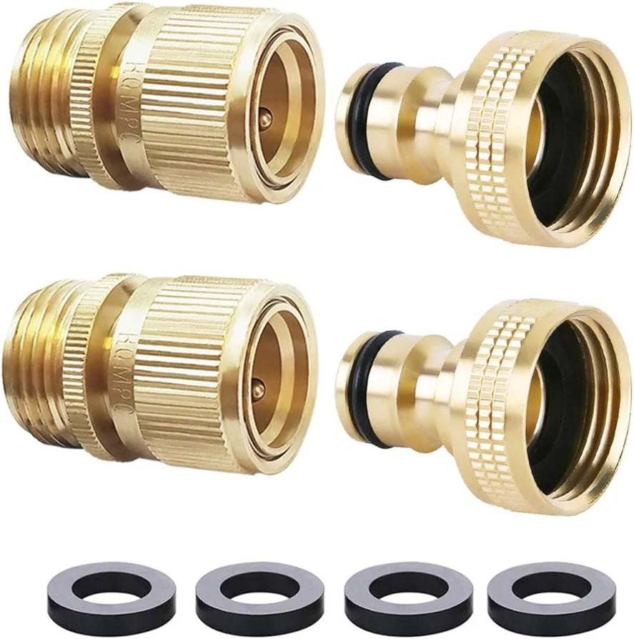 Hose Quick Connector Water Hose Qucik Connect Garden Hose Connectors Brass Hose connectors Water Quick Connect