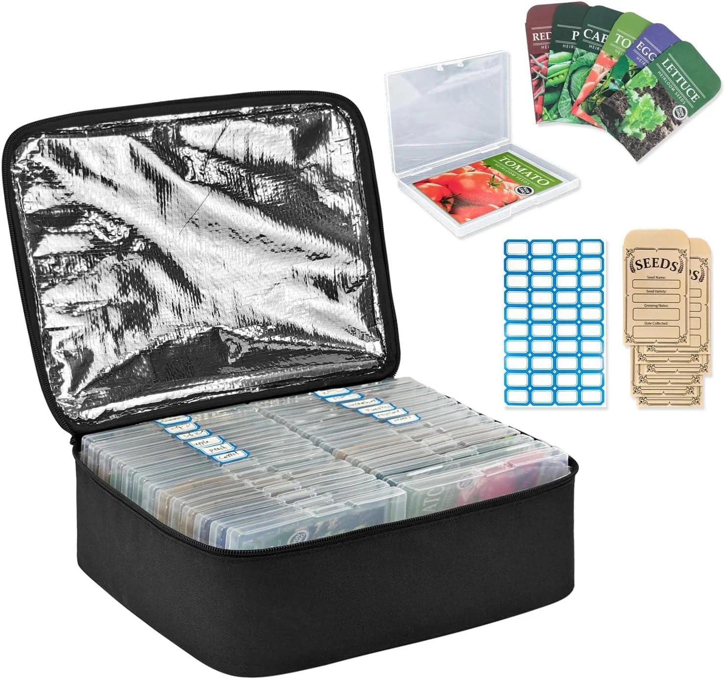 New Arrivals 26 Slot Seed storage Organizer Box Hold 80 to 100 seed packets