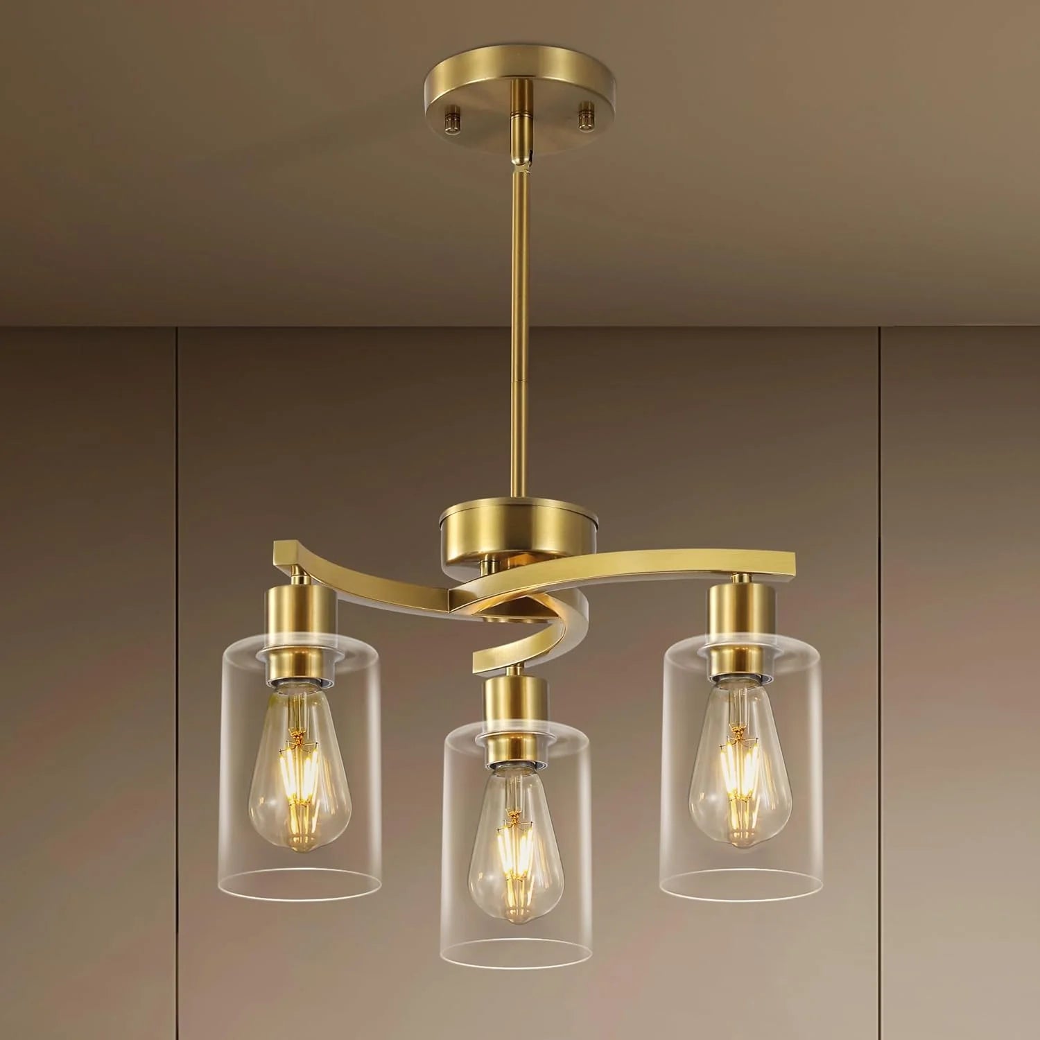New Arrivals 3 Light Brushed Nickel Dining Room Light Fixture