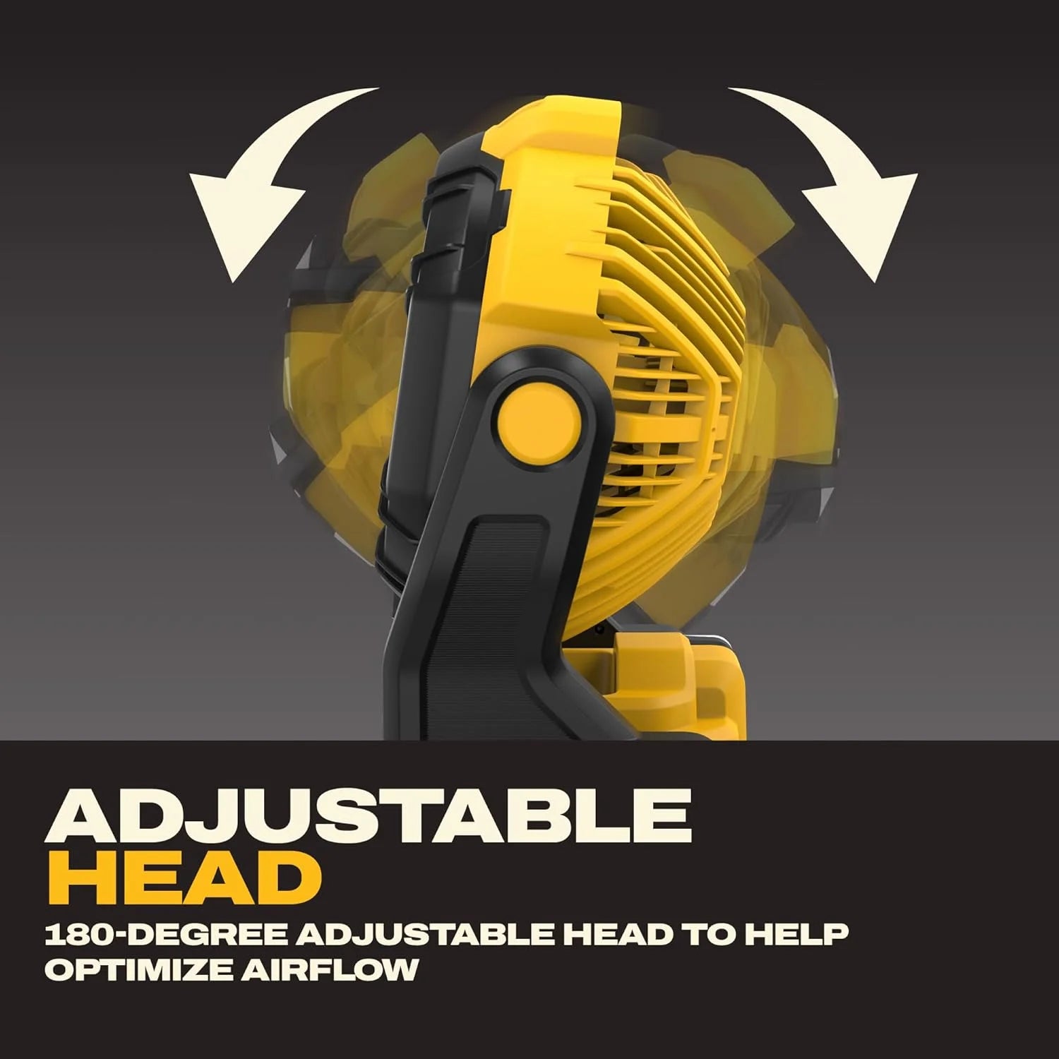 20V MAX Portable Fan, Battery Powered Rechargeable Cordless Shop Fan, Up to 4.5 Hrs Runtime, 650 CFM - Image 3