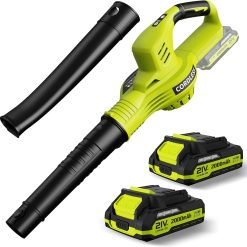 Alternative view of New Arrivals Blower Cordless 21V Electric with 2 Batteries and Charger Lightweight – For Yard Cleanup