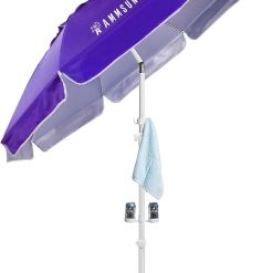 New Arrivals Shade Umbrella, Premium Portable Umbrella with Stand, 6.5ft Lightweight Free Standing Canopy for Sporting Games