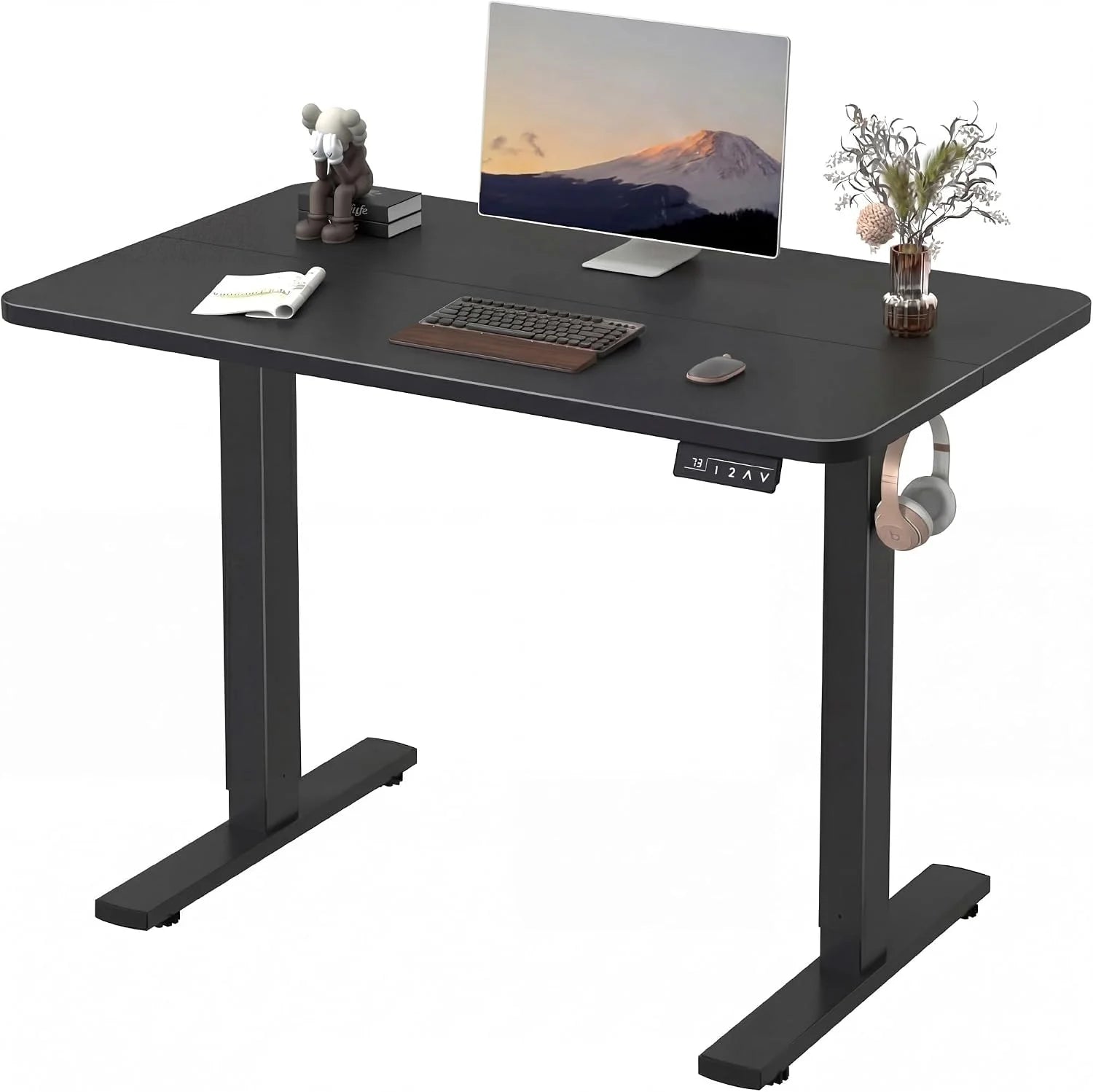 New Arrivals 55 x 24 Inches Electric Height Adjustable Standing Desk Large Sit Stand Up Desk Home Office Computer Desk Memory - Image 59