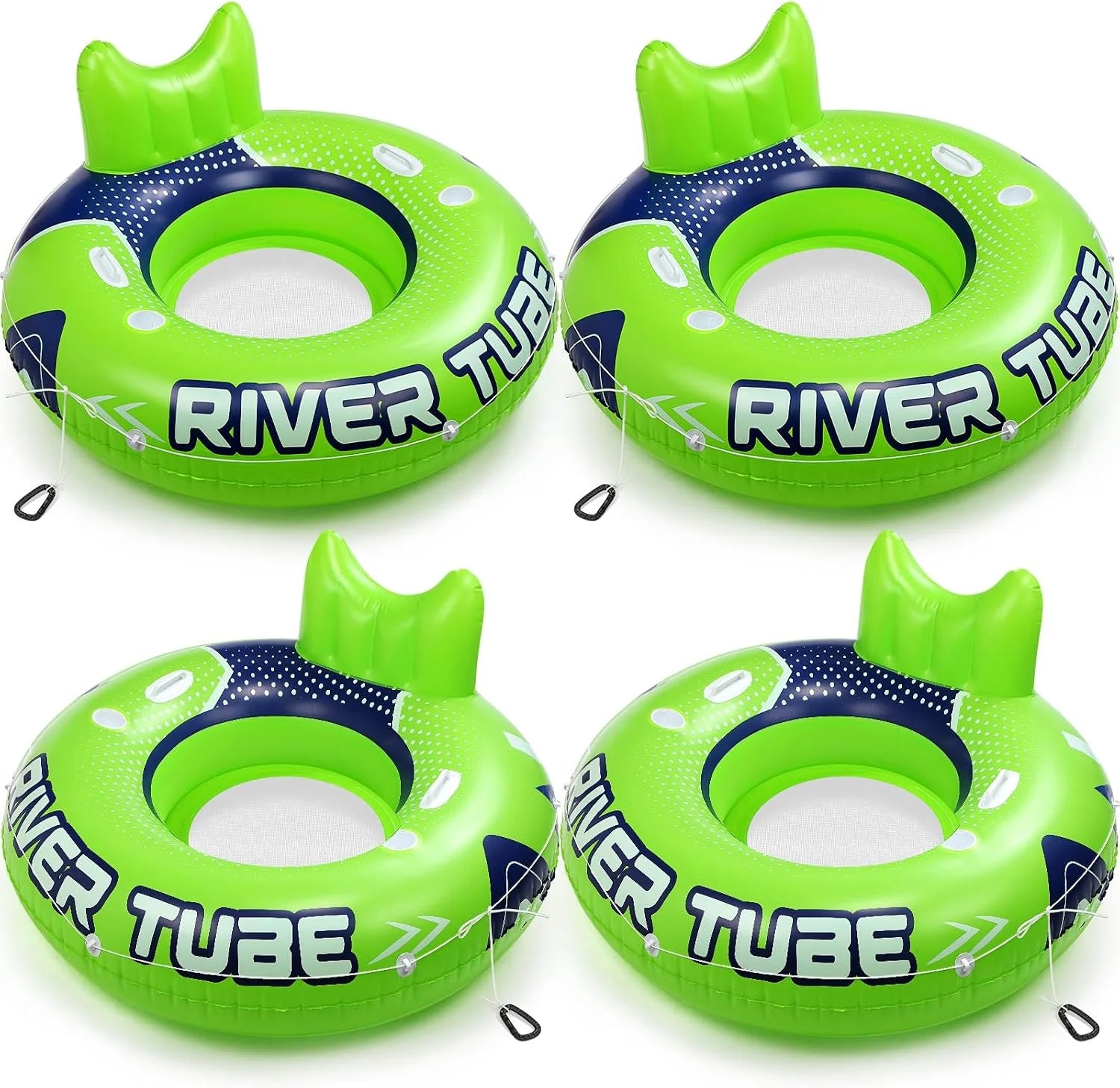 Glimin 2 Pcs Green Blue 53 Heavy Duty River Tube Float Inflatable Pool Floating Tube for Adult Large River Raft Water bifanuoyard - Image 8