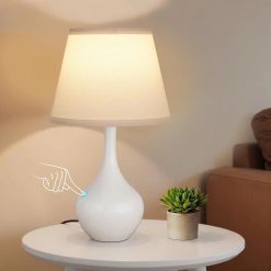 Alternative view of Touch Table Lamp, Dimmable, Bulb Included, Wood-Paint Desk Lamp for Kids Room