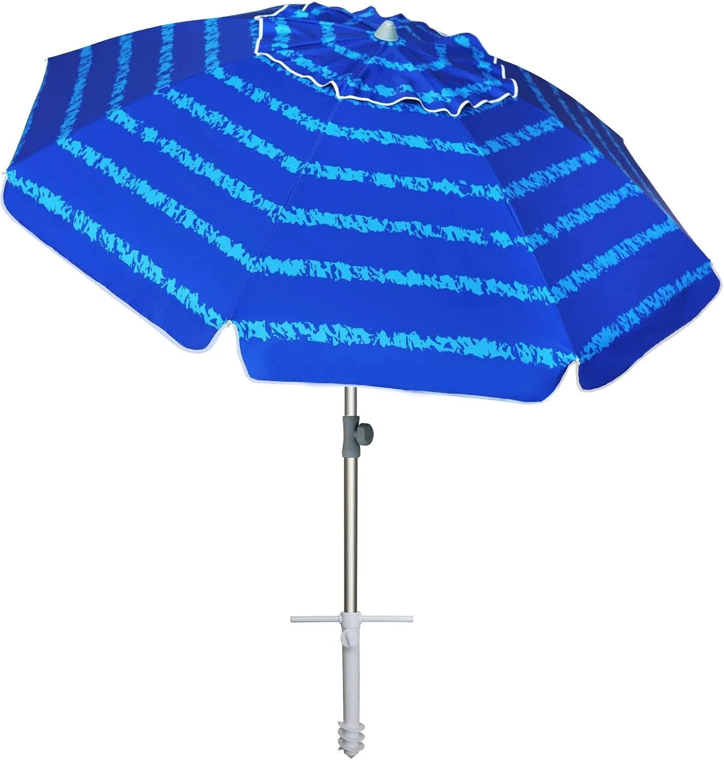 New Arrivals AMMSUN 7ft Heavy Duty High Wind Beach Umbrella with Sand Anchor Vent Tilt UPF 50+ Sun Protection - Image 9