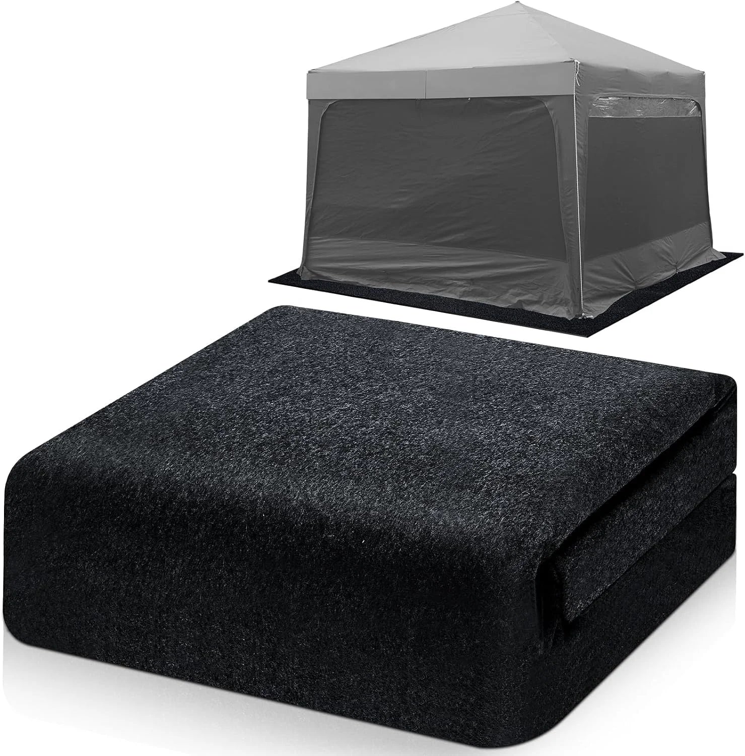 New Arrivals 10 x 10 ft Tent Carpet Outdoor Rug Floor Mat Waterproof Non Slip - Image 2