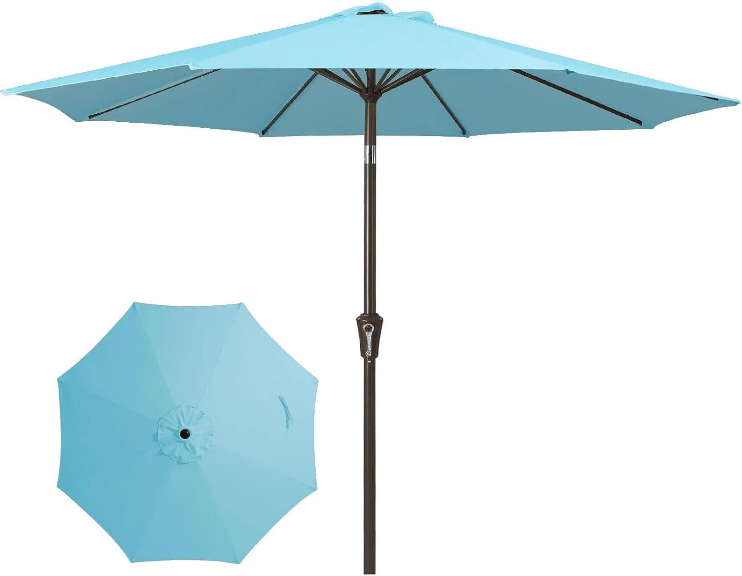 New Arrivals 9FT Outdoor Patio Umbrella, Market Umbrella, Beige - Image 21
