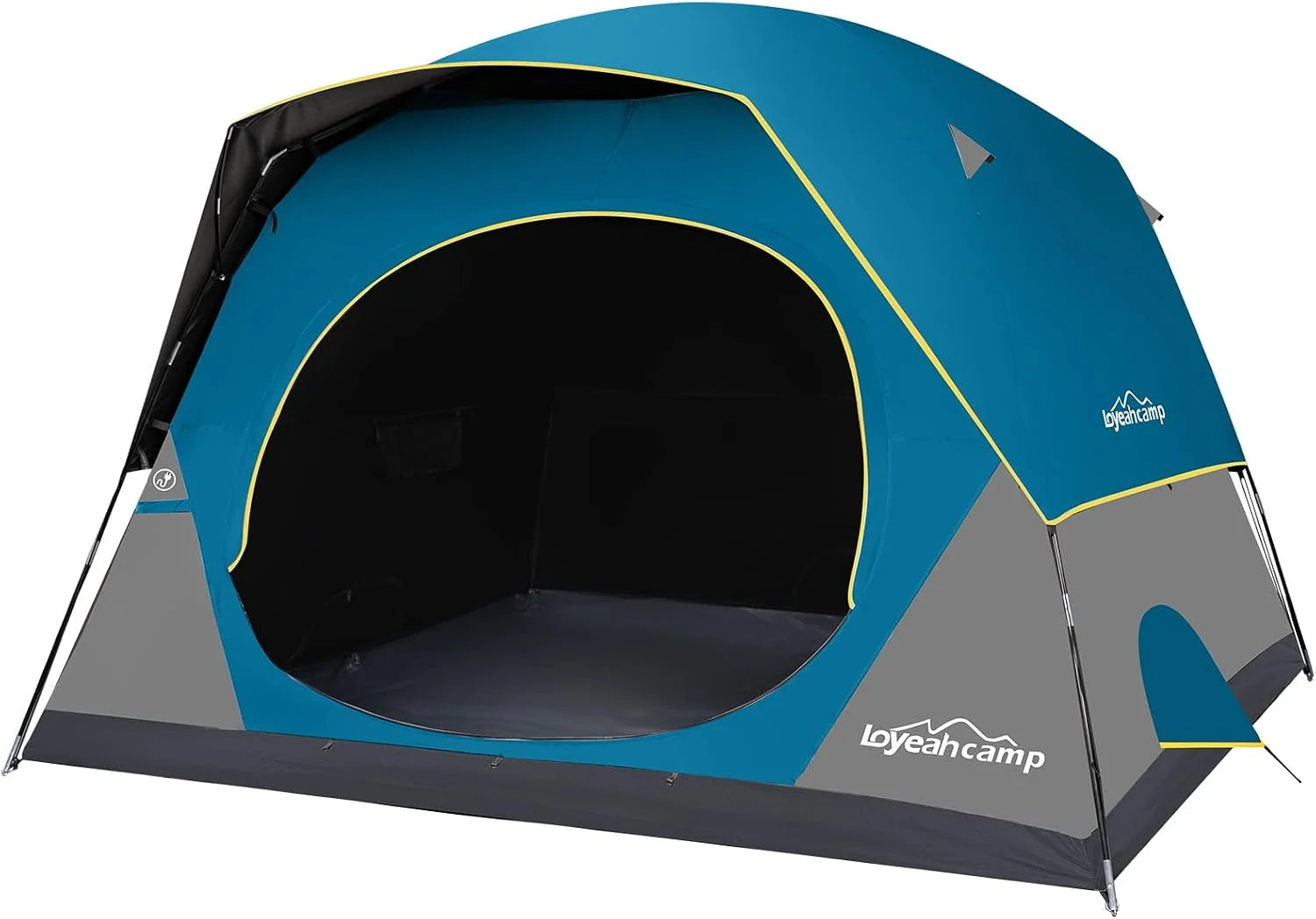 Tent 4/6 Person Blackout Camping Tent with Rainfly, Waterproof Portable Double Layer Family Dome Tent - Image 6
