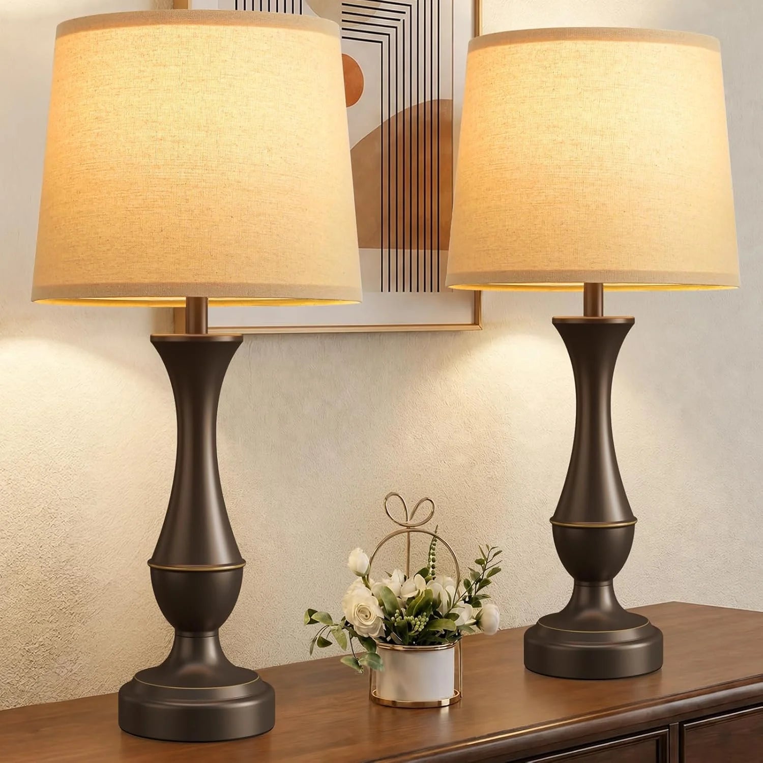 Seealle Touch Lamps for Nightstand, Dimmable, Bulb Included bifanuoyard - Image 6