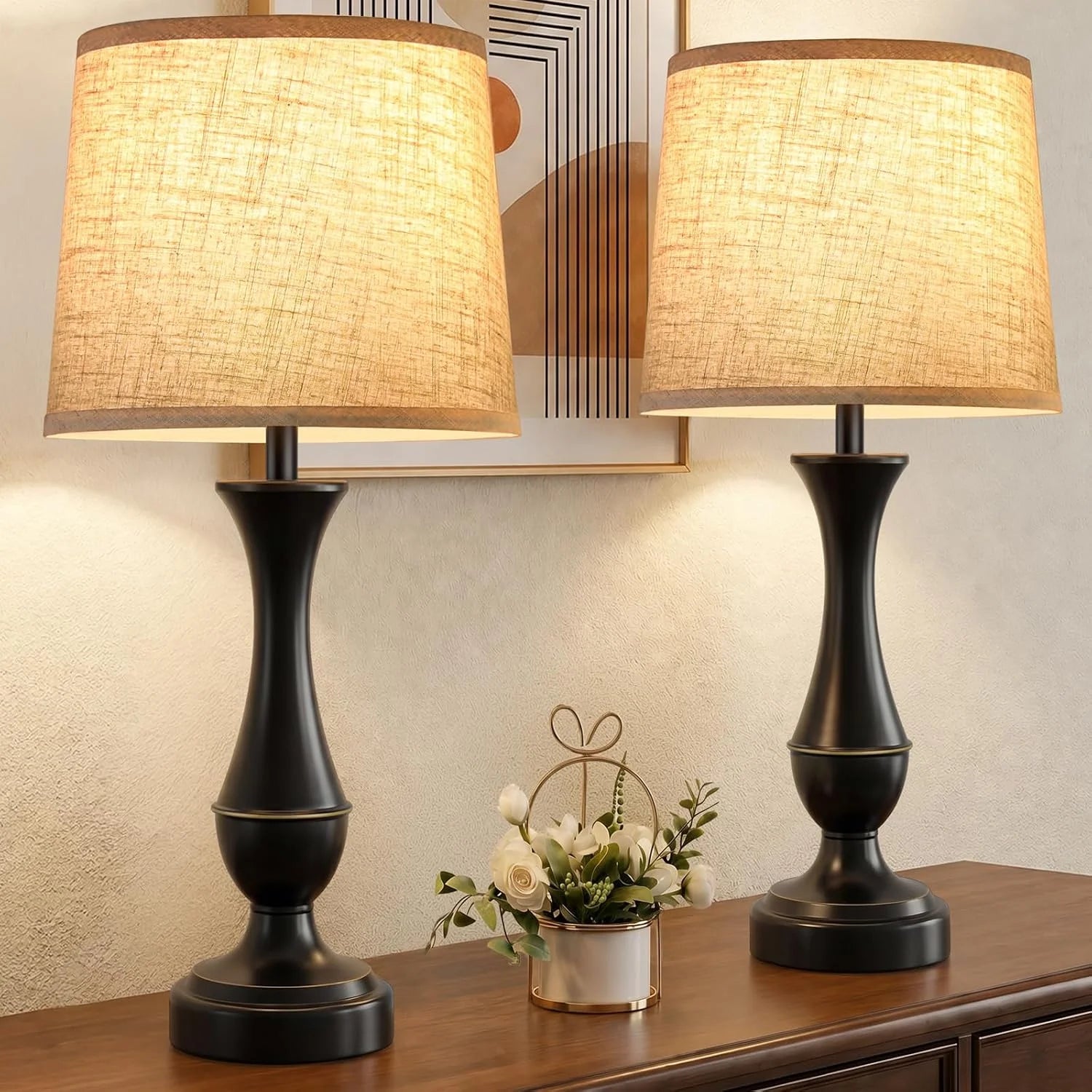 Seealle Touch Lamps for Nightstand, Dimmable, Bulb Included bifanuoyard - Image 9