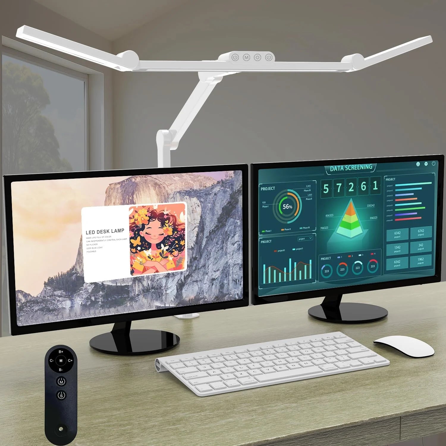 Micomlan Led Desk Lamp with Clamp, Dimmable bifanuoyard - Image 5