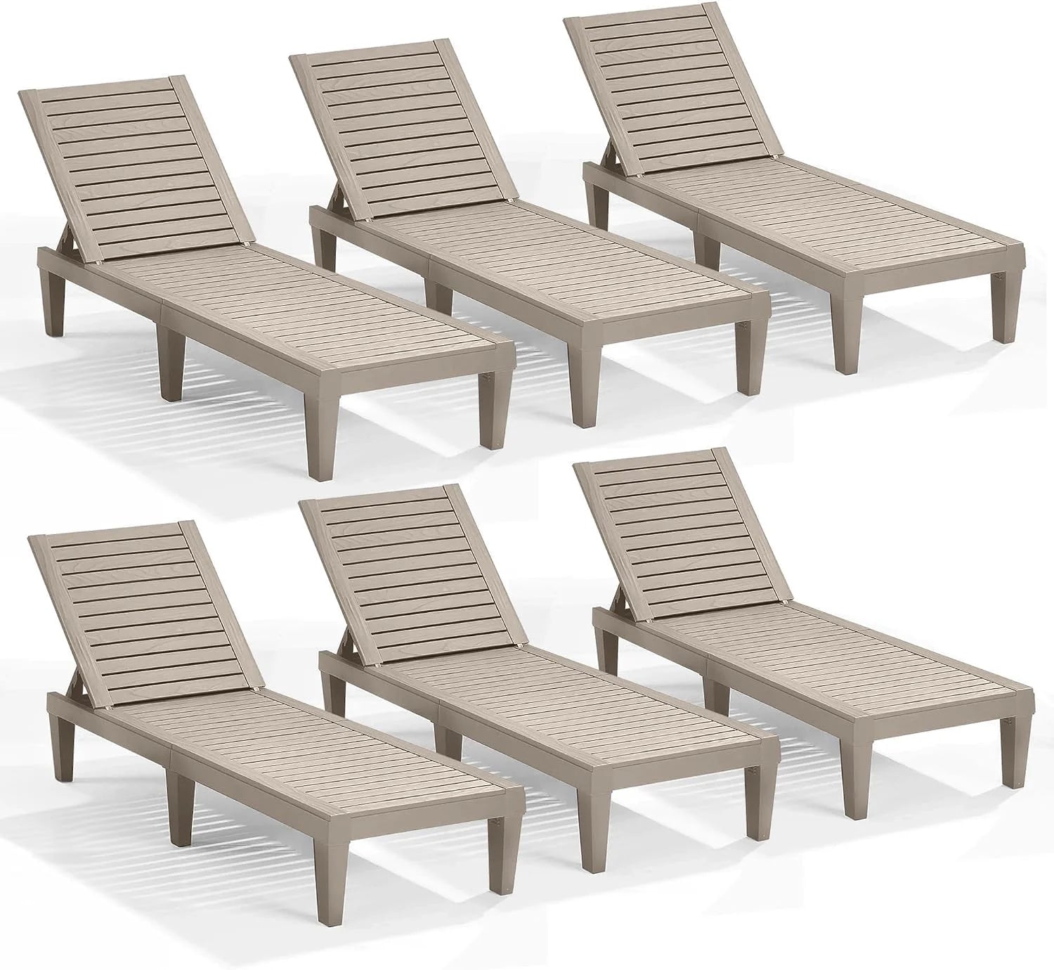 Nestl Lounge Chair Outdoor, Tanning Chair, Chaise Lounge Outdoor Set of 2, 5 Adjustable Positions bifanuoyard - Image 16