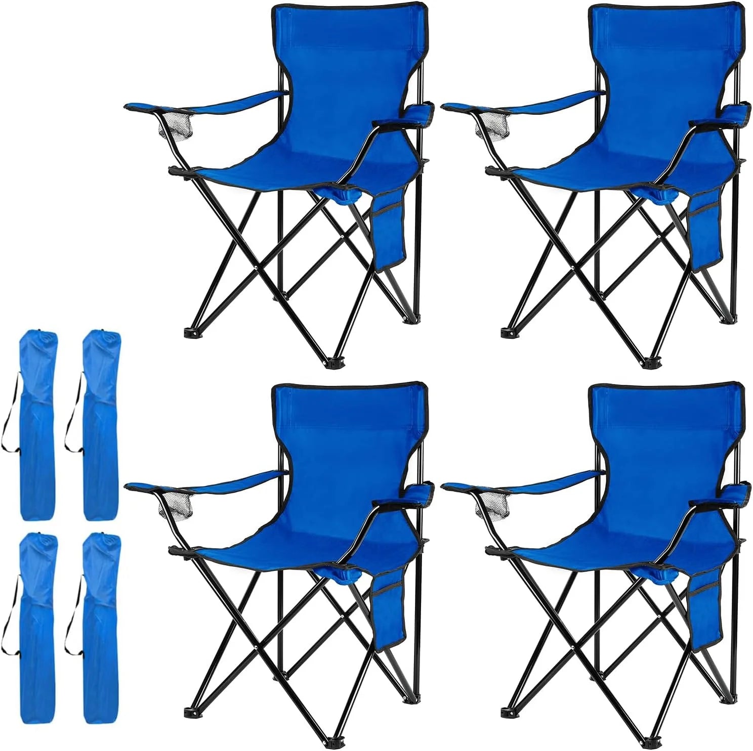 Damei century 4Pack Folding Camping Chairs, Portable for Beach, Lawn, Yard bifanuoyard - Image 3