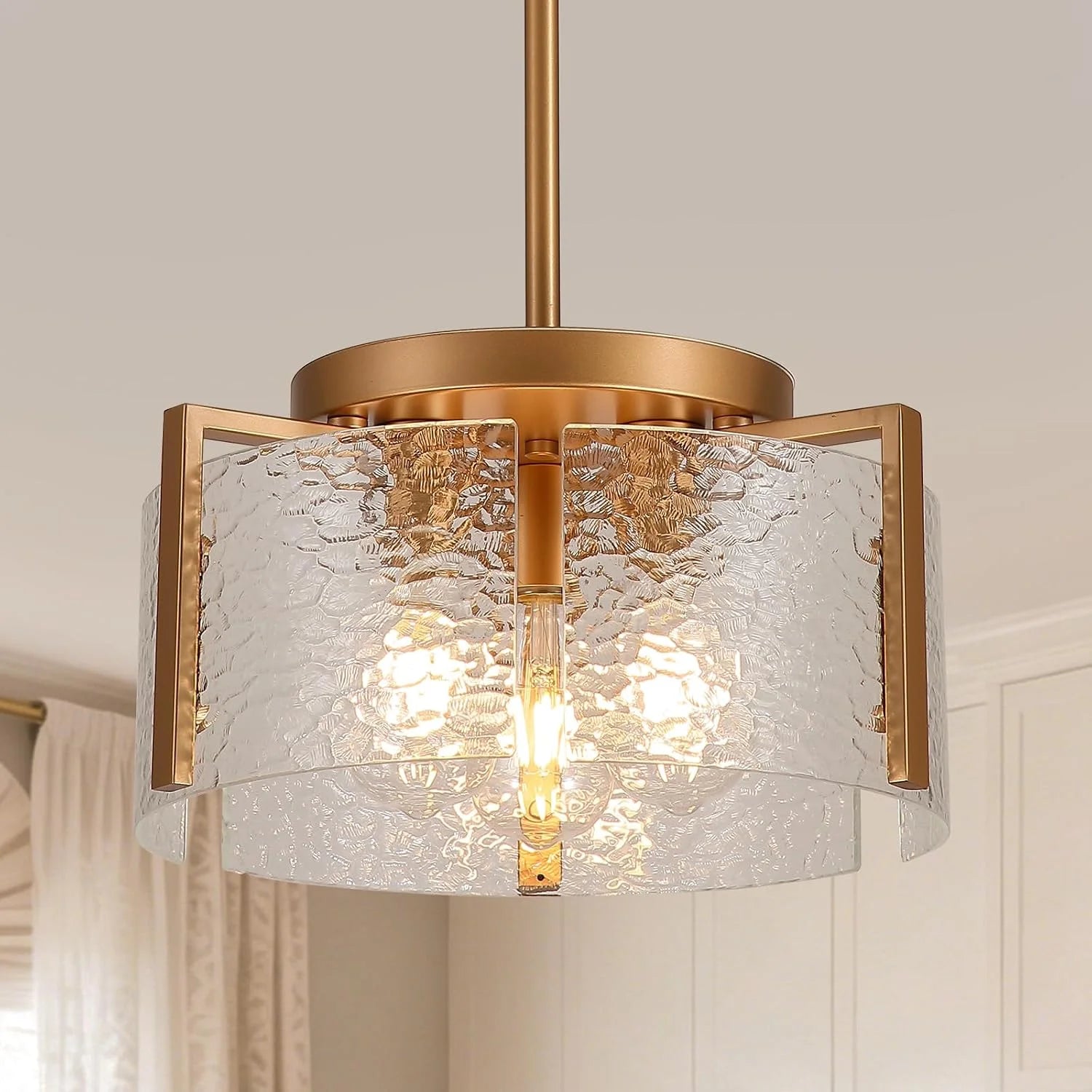 New Arrivals Chandeliers for Dining Room Light Fixture, Adjustable Glass Modern Farmhouse Chandelier for Entryway - Image 10