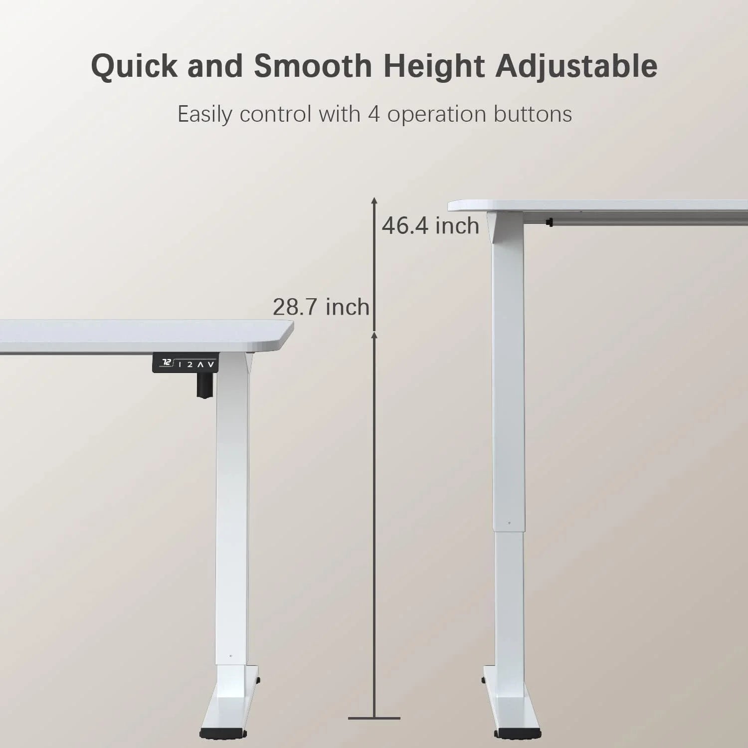 New Arrivals 55 x 24 Inches Electric Height Adjustable Standing Desk Large Sit Stand Up Desk Home Office Computer Desk Memory - Image 23