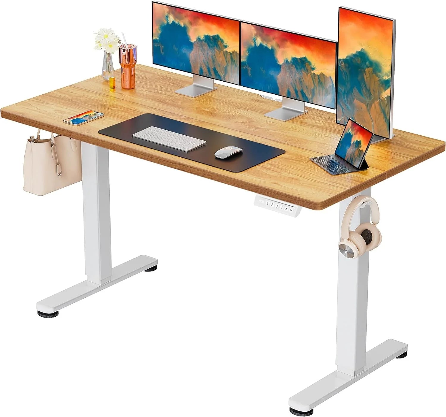 New Arrivals Height Adjustable Electric Standing Desk, 48 x 24 Inches Sit Stand up Desk - Image 10