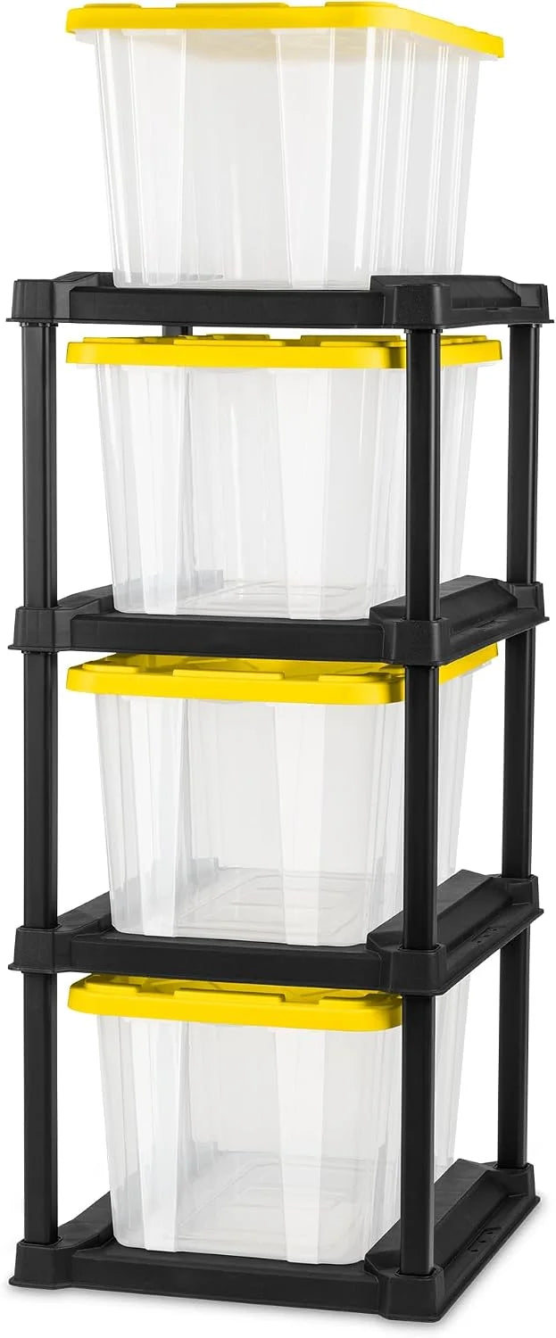Sterilite 4-Pack 27 Gallon Industrial Storage Tote, Heavy-Duty Plastic Bins bifanuoyard - Image 5